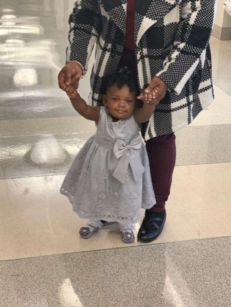 PHOTO: Michaela, 1, was adopted on October 17, 2019, inside Judge Lisa Rodwin's courtroom.