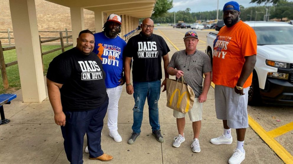 PHOTO: A group of dads in Shreveport, La., formed "Dads on Duty" to help reduce violence at their children's high school.