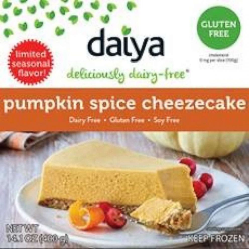 PHOTO: Dairy free, soy free limited seasonal pumpkin spice cheezecake.