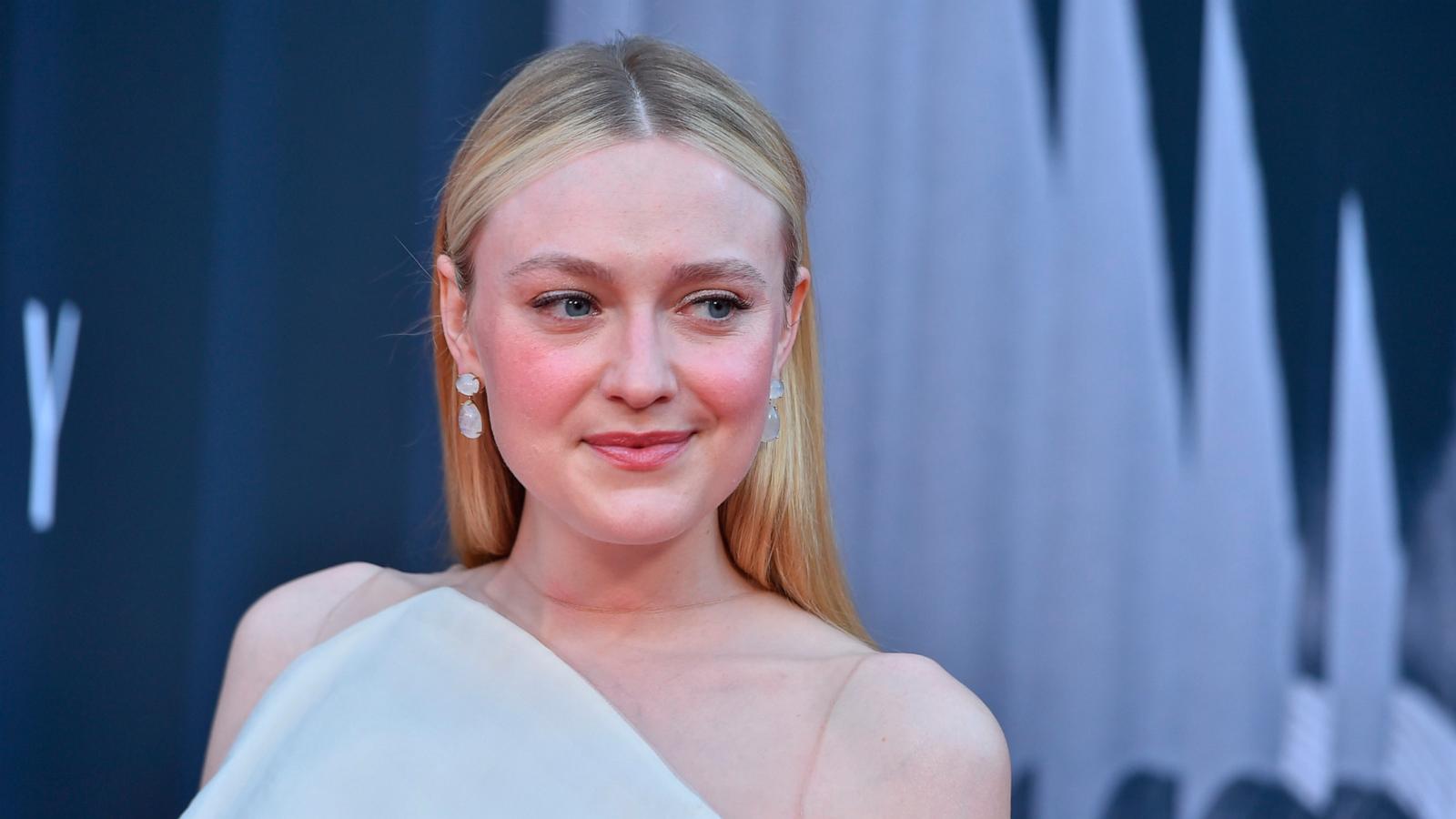 PHOTO: Dakota Fanning arrives at the premiere of "Ripley," April 3, 2024, in Los Angeles.