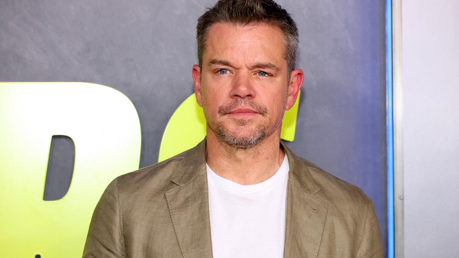 PHOTO: Matt Damon attends Apple Original Films' "The Instigators" New York Premiere at Jazz at Lincoln Center, July 31, 2024, in New York.