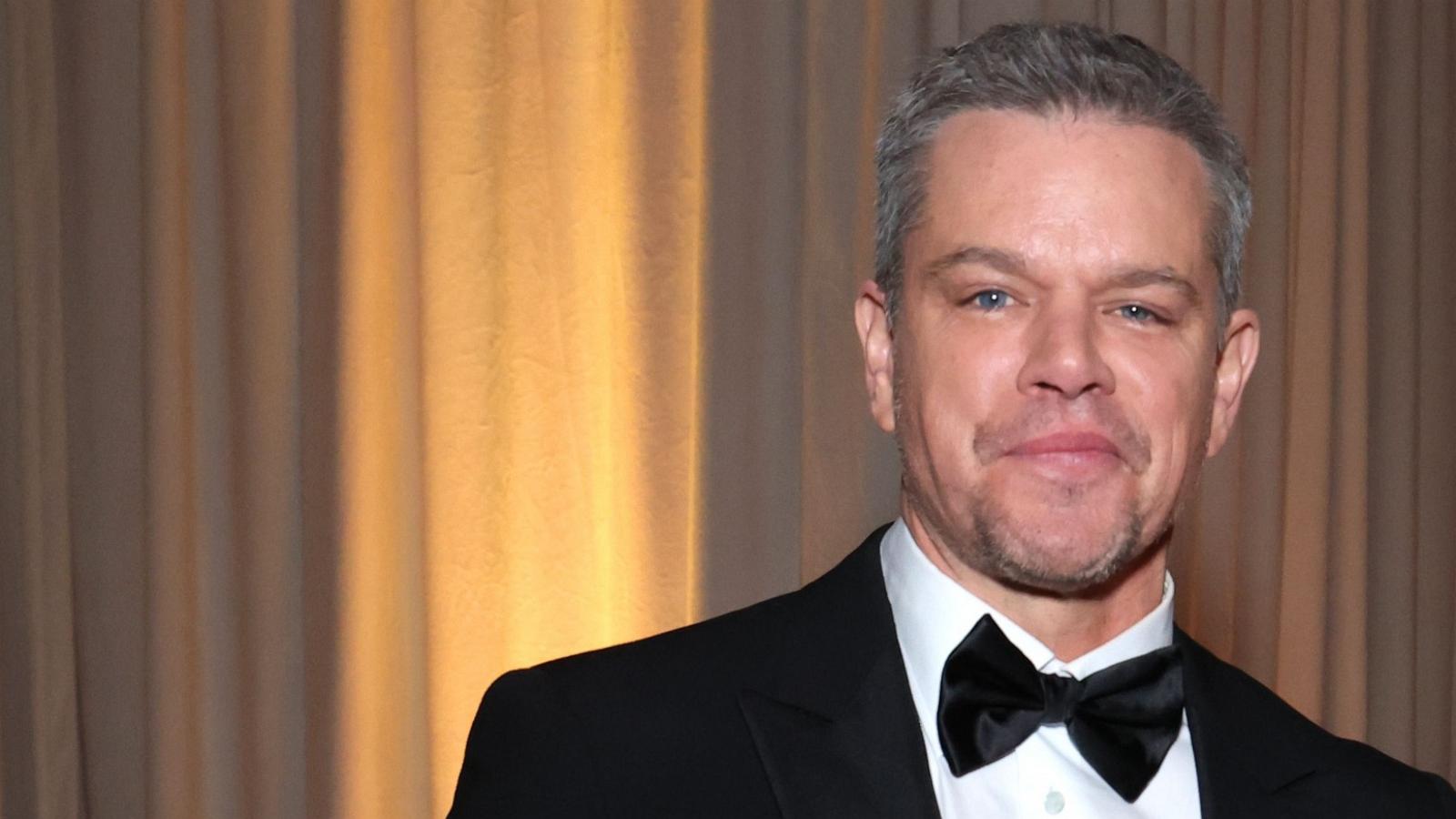 PHOTO: Matt Damon at the 81st Golden Globe Awards in Los Angeles on Jan. 7, 2024.