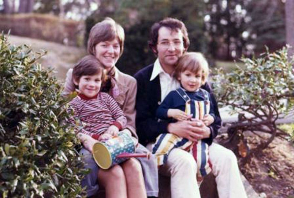 PHOTO: Dan Harris, front left, poses in a family photo with his parents and younger brother, front right, in 1975.