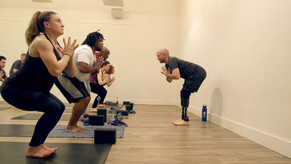 VIDEO: Veteran who lost both legs in Iraq war finds healing in yoga