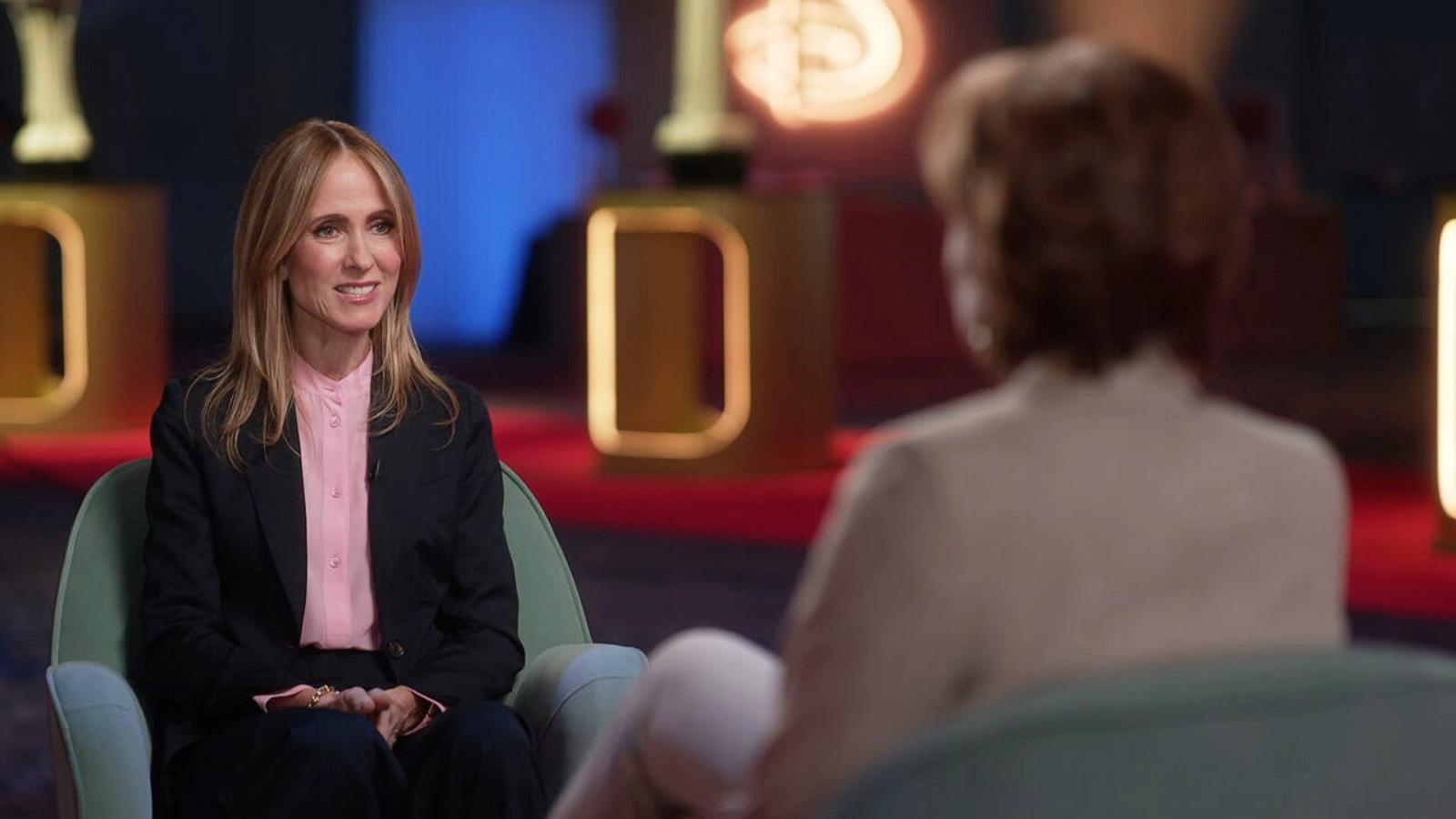 PHOTO: Dana Walden, president and chief creative officer of The Walt Disney Company, speaks with ABC News’ Robin Roberts in an interview that aired May 13, 2026, on “Good Morning America.”