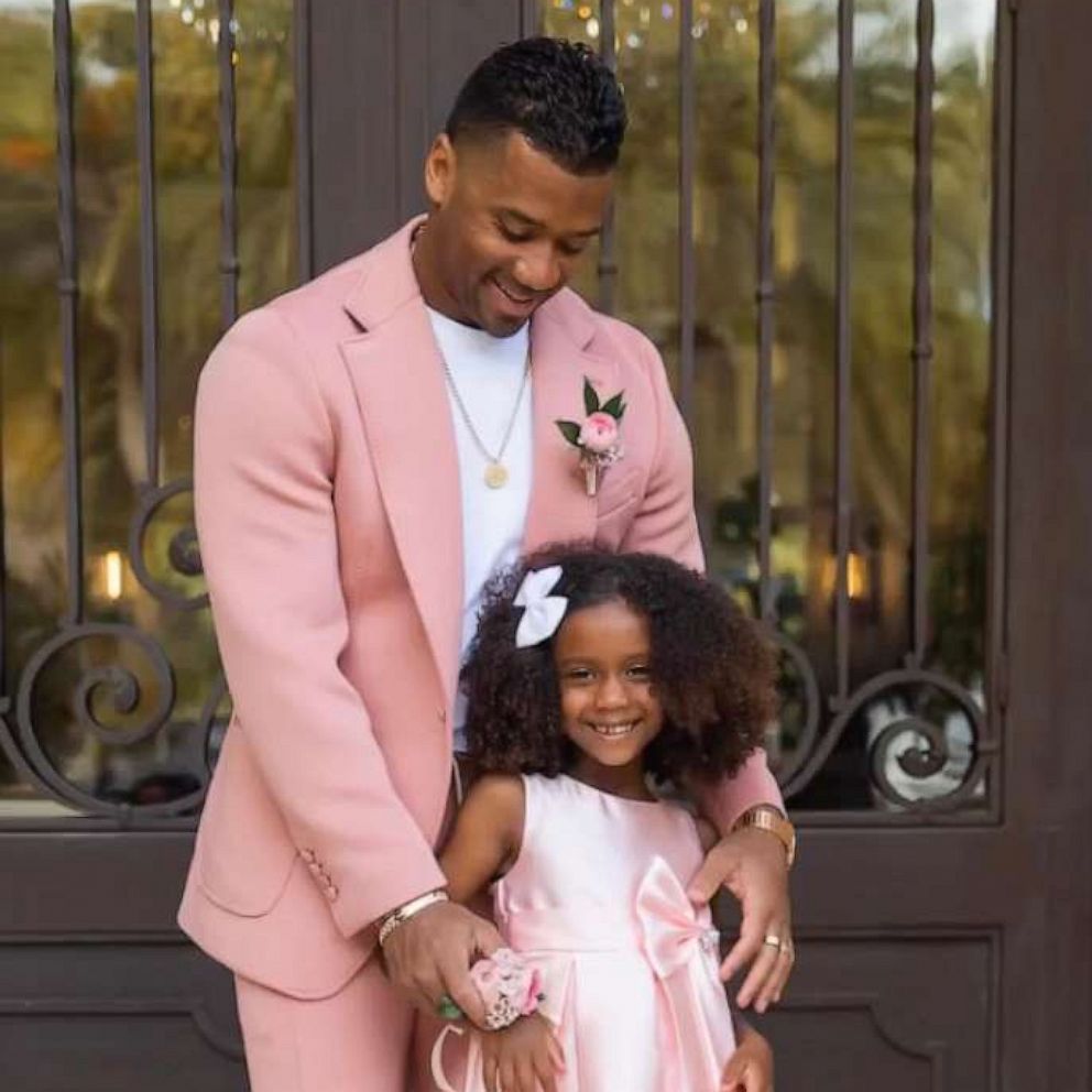 Russell Wilson Takes Daughter Sienna To 1st Father Daughter Dance Good Morning America