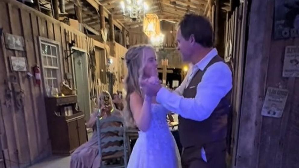 PHOTO: Sidnie Rollins shared a TikTok video of her wedding dance medley with her father-in-law Mark.