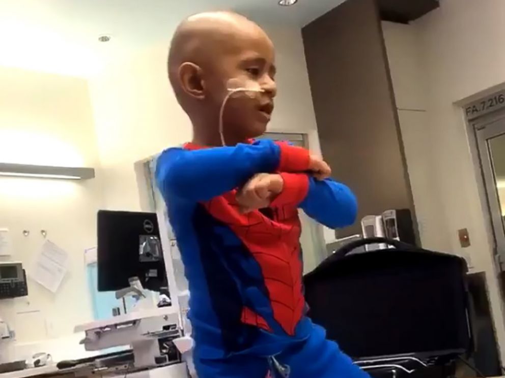 PHOTO: Solomon Haufano, 5, is spreading smiles with his epic Michael Jackson dance moves while he receives treatment to fight cancer at Seattle Childrens Hospital.