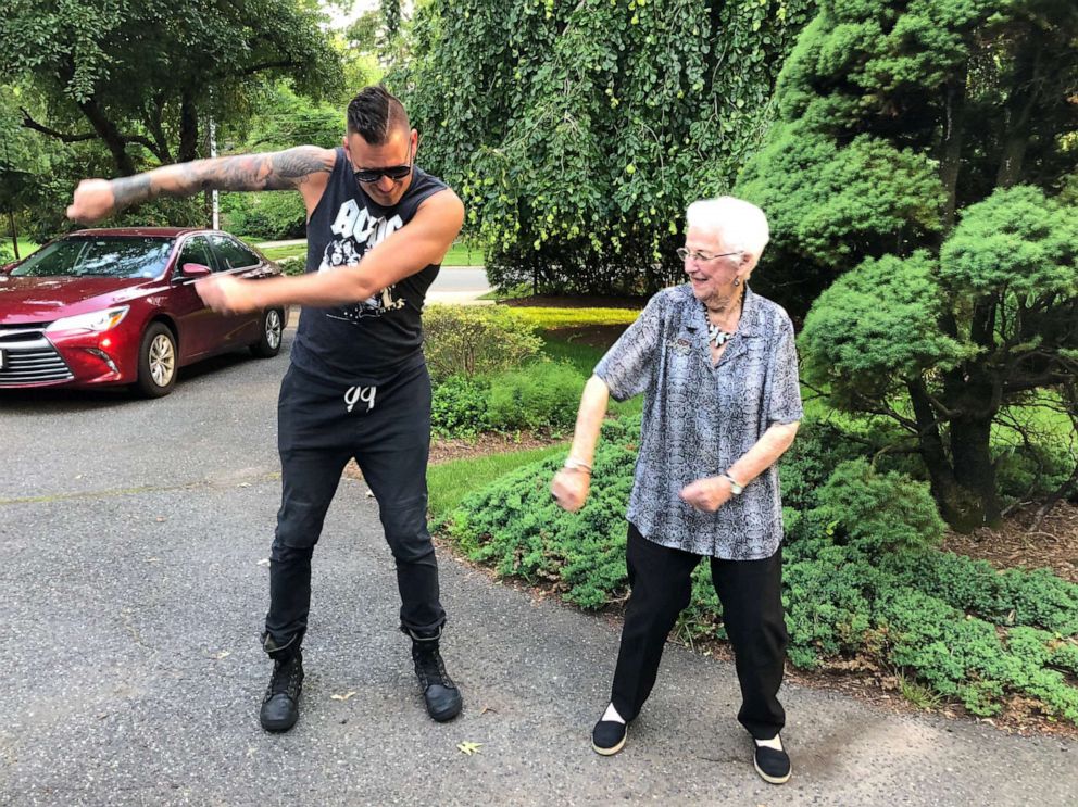 PHOTO: Grandmother Shirley Goodman still loves to break out in dance at age 96. 