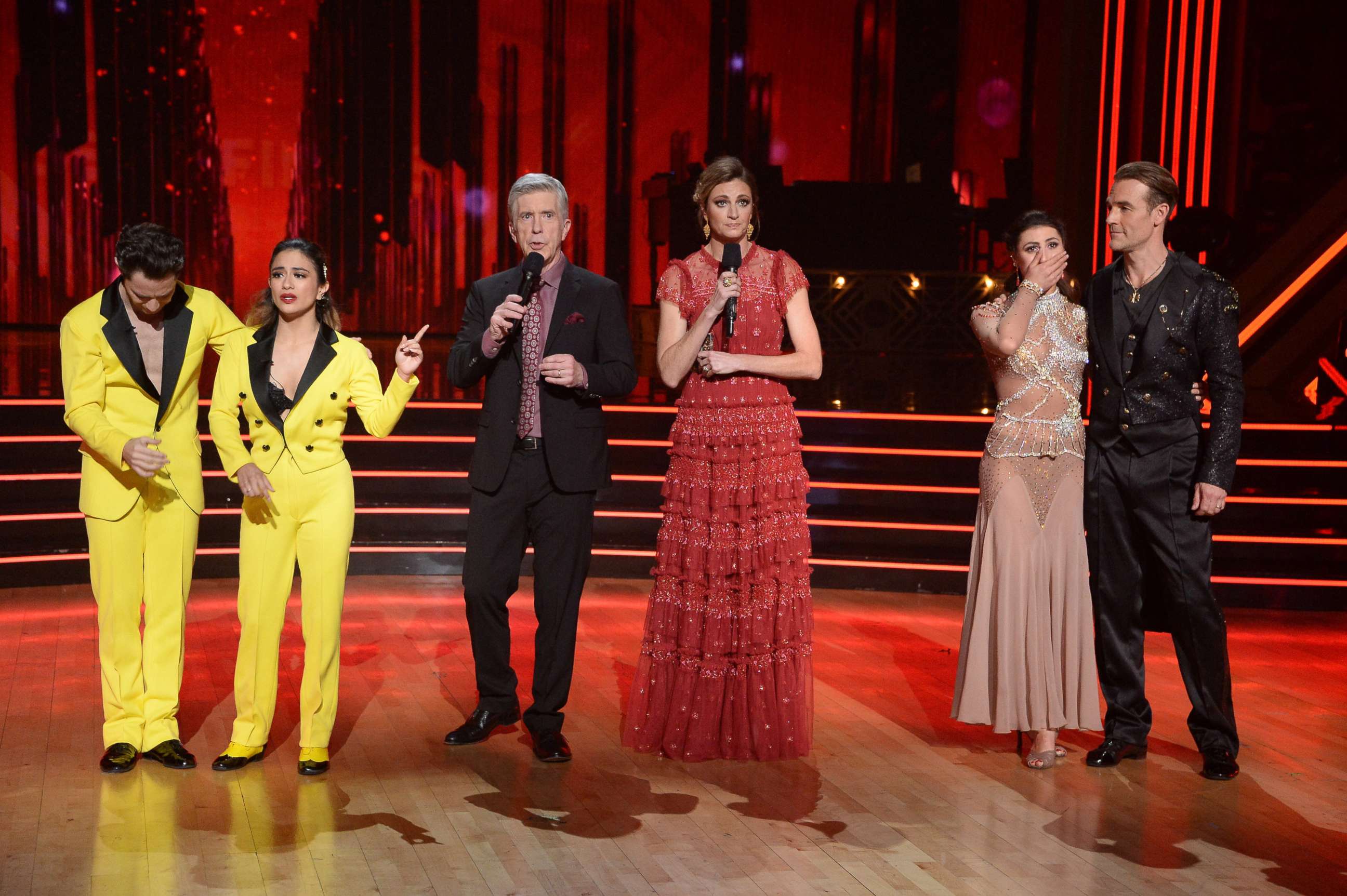 PHOTO: Five celebrity and pro-dancer couples return to the ballroom to compete on the 10th week of the 2019 season of "Dancing with the Stars," Nov. 18, 2019.