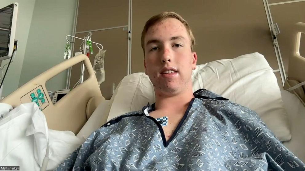 PHOTO: Daniel Sharkey is speaking out after he was struck by lightning.