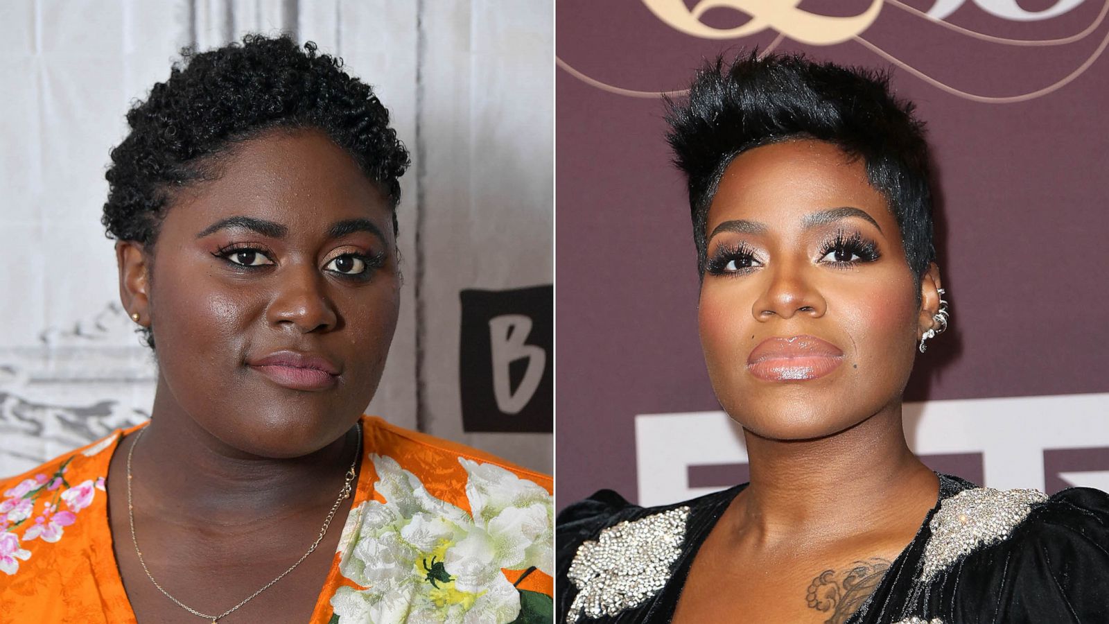 PHOTO: In this May 28, 2019, file photo, Danielle Brooks is shown at an event in New York. | In this Sept. 25, 2018, file photo, Fantasia Barrino is shown at an event in Los Angeles.