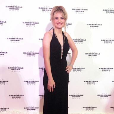 PHOTO: Larry Birkhead and Anna Nicole Smith's daughter Dannielynn Birkhead poses on the Barnstable Brown Derby Eve Gala red carpet, on May 2, 2025, in Louisville, Kentucky.