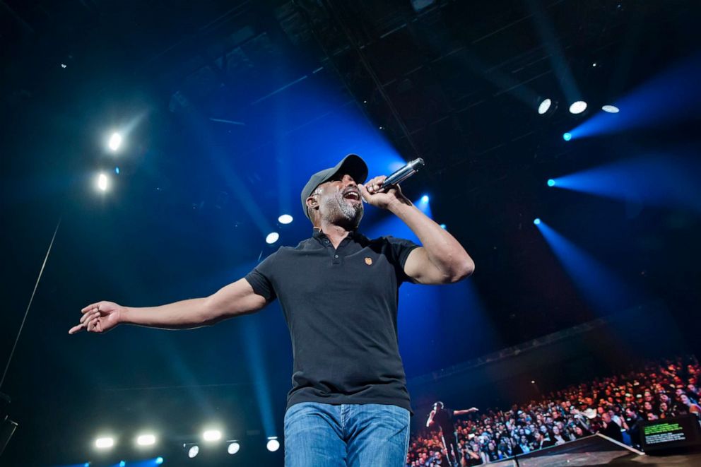 PHOTO: Singer Darius Rucker performs live on stage during a concert at the Country To Country Festival on March 7, 2020, in Berlin.