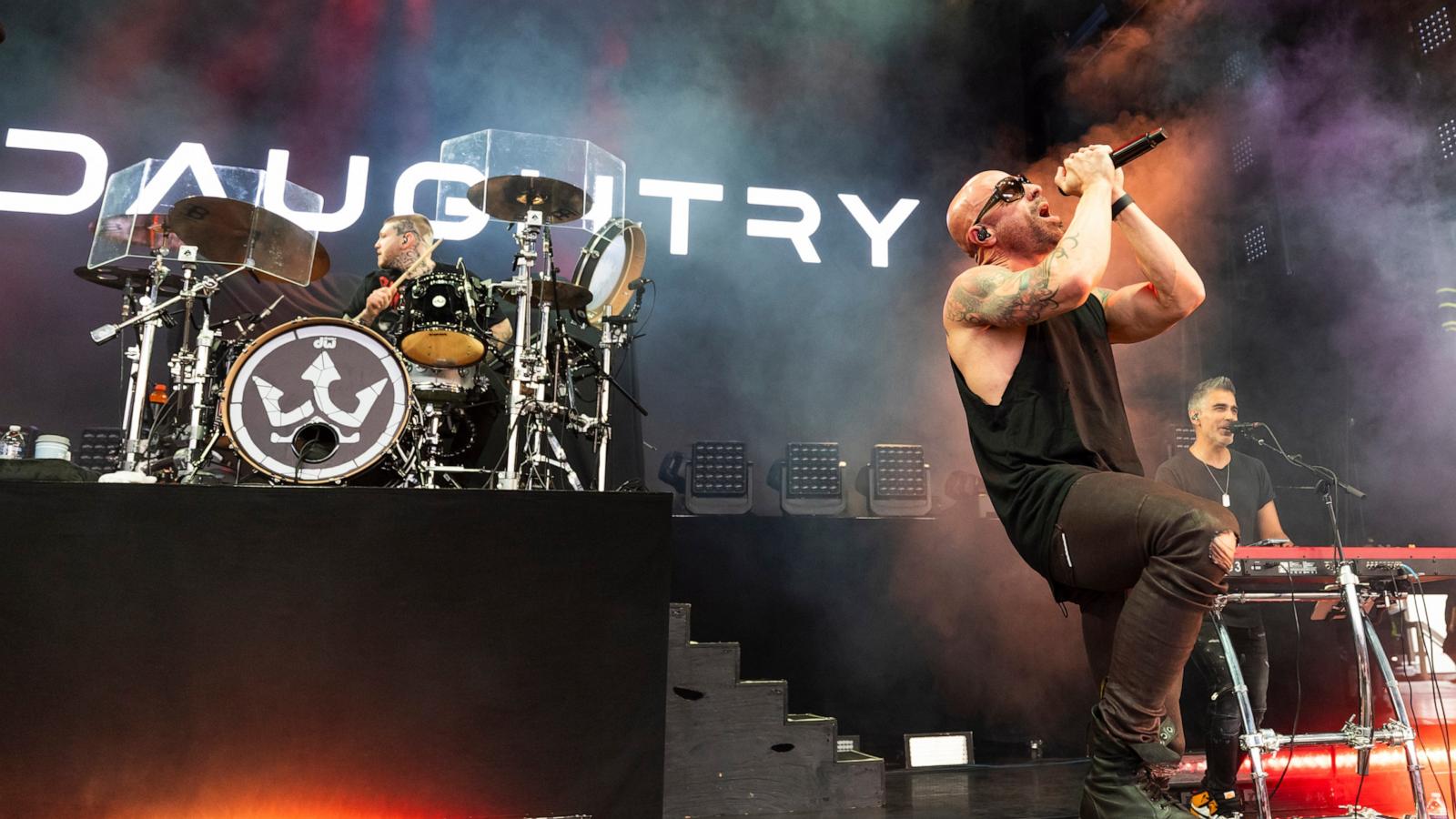 PHOTO: In this Sept. 11, 2024, file photo, Daughtry performs at Pine Knob Music Theatre in Clarkston, Michigan.