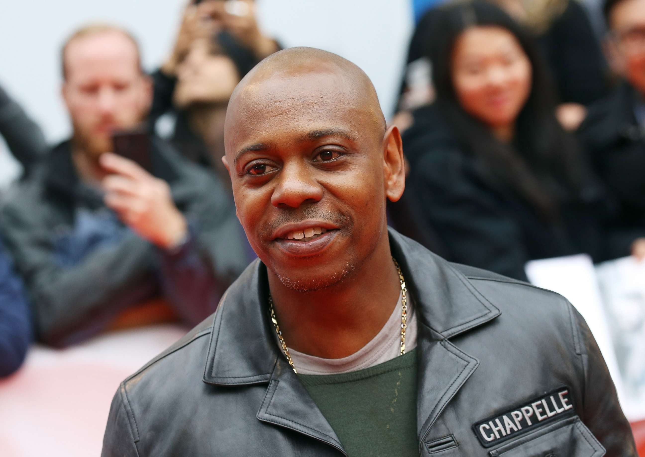 PHOTO: Dave Chappelle arrives to the premiere of "A Star is Born" during the 2018 Toronto International Film Festival held, Sept. 9, 2018, in Toronto, Canada.