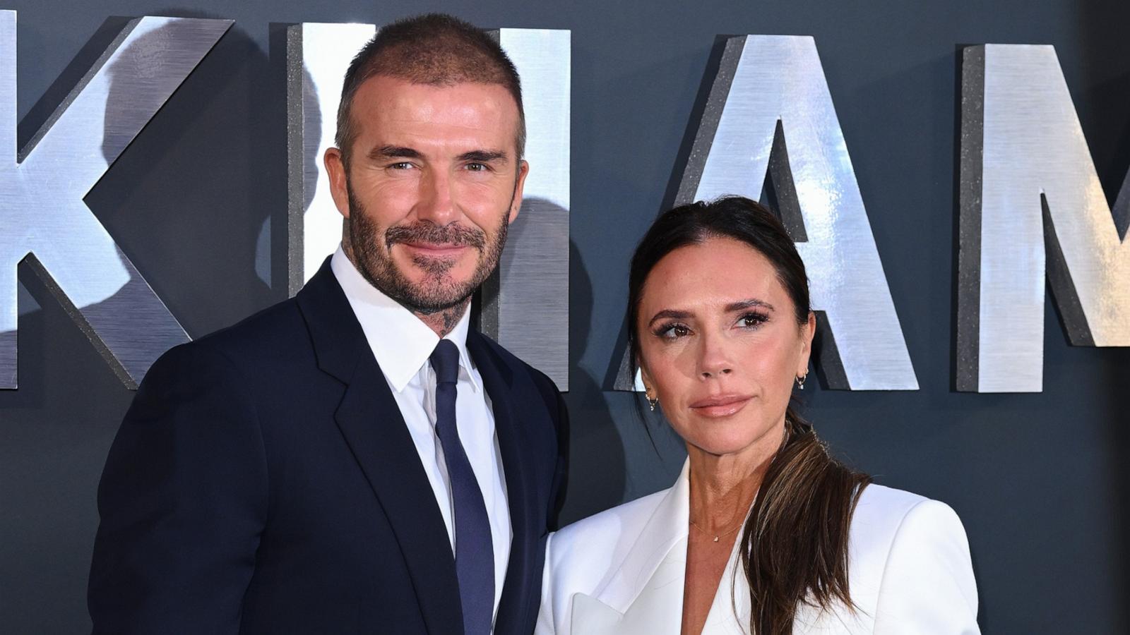 PHOTO: Victoria Beckham and David Beckham attend the Netflix 'Beckham' UK Premiere, October 03, 2023 in London.