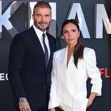 PHOTO: Victoria Beckham and David Beckham attend the Netflix 'Beckham' UK Premiere, October 03, 2023 in London.