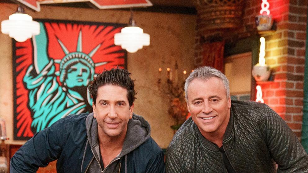 PHOTO: David Schwimmer, Matt LeBlanc are seen here on April 7, 2021.Credit*