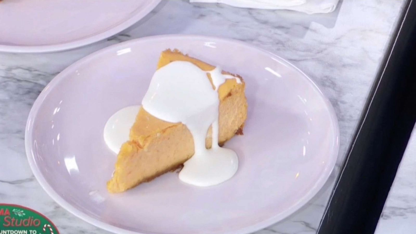 PHOTO: Chef David Rose's sweet potato cheesecake.