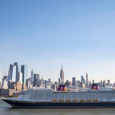 PHOTO: Disney Cruise Line's Disney Treasure ship was christened in New York City in November 2024.