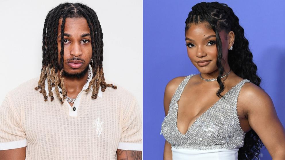 PHOTO: DDG attends the Amiri Menswear Spring/Summer 2025 show as part of Paris Fashion Week, June 20, 2024, in Paris. Halle Bailey attends the 56th NAACP Image Awards at Pasadena Civic Auditorium, Feb. 22, 2025, in Pasadena, Calif.