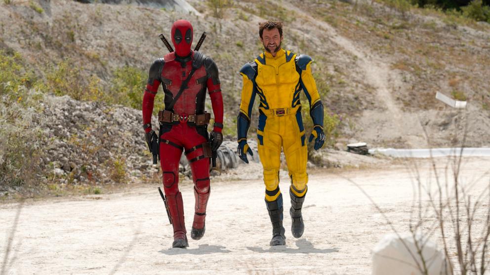 PHOTO: Ryan Reynolds as Deadpool/Wade Wilson and Hugh Jackman as Wolverine/Logan in Marvel Studios' Untitled Deadpool movie. 