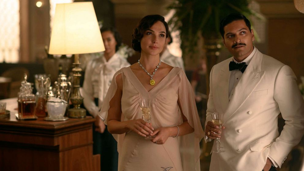 PHOTO: Gal Gadot, left, and Ali Fazal in a scene from "Death on the Nile."