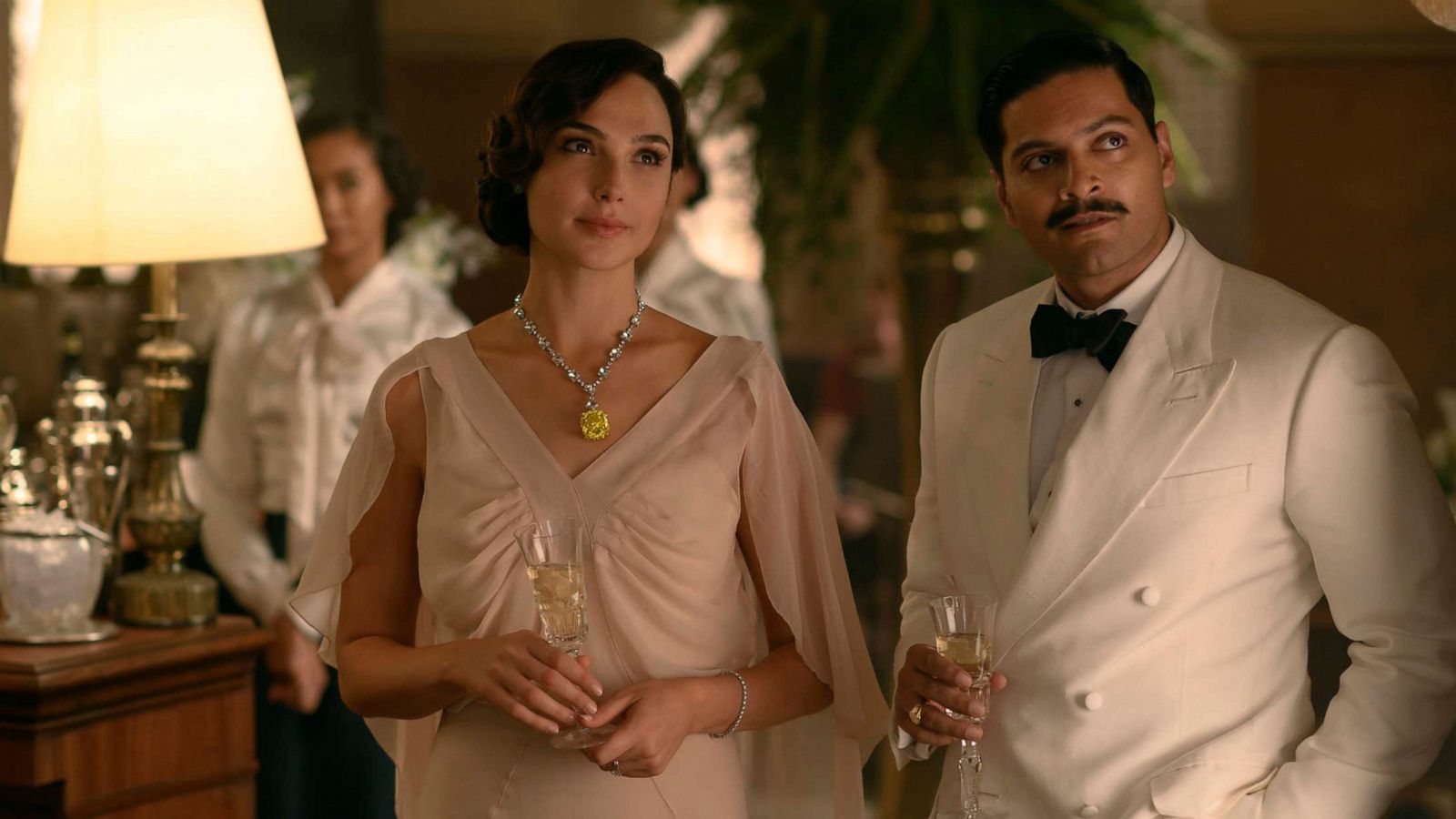 PHOTO: Gal Gadot, left, and Ali Fazal in a scene from "Death on the Nile."