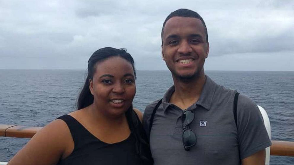 PHOTO: Chonce Maddox Rhea and her husband, Rhema, on a cruise during one of their wedding anniversaries. Chonce is a personal finance blogger and freelance writer who paid off $40k + worth of debt.