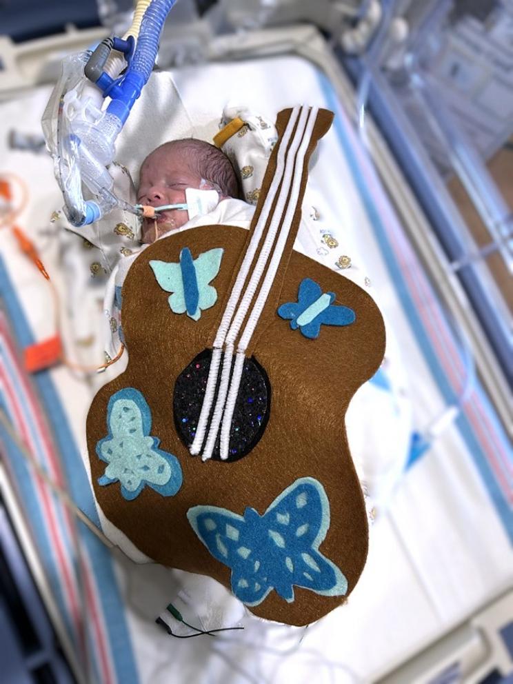 PHOTO: Babies in the neonatal intensive care unit at Children’s Hospital New Orleans are dressed up in honor of Taylor Swift’s Eras Tour stops in the Crescent City.