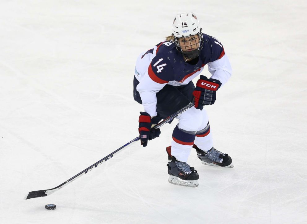 PHOTO: Brianna Decker USA in action during the Women's Ice Hockey Preliminary Round Group A game between USA and Canada on day 5 of the Sochi 2014 Winter Olympics, Feb. 12, 2014, in Sochi, Russia.