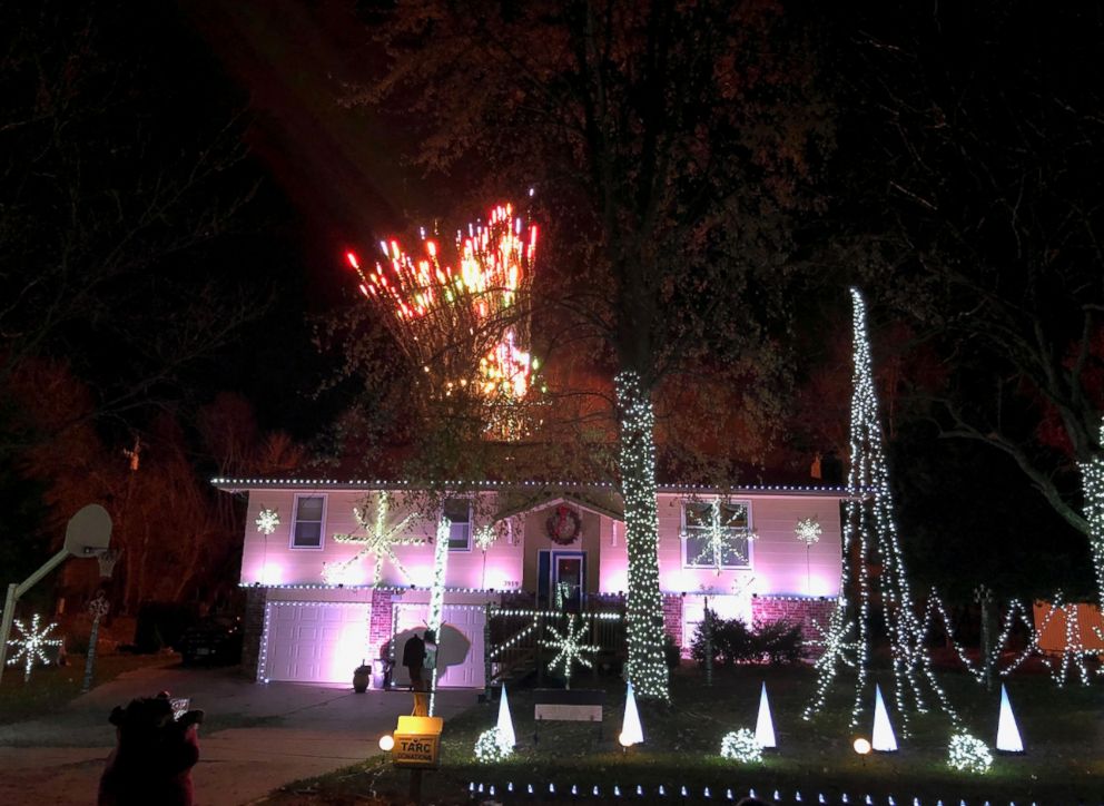 PHOTO: Louie Cortez, an IT analyst and diehard Swift fan from Topeka, Kansas, programmed his Christmas light show to Swift's song, "...Ready For It?"