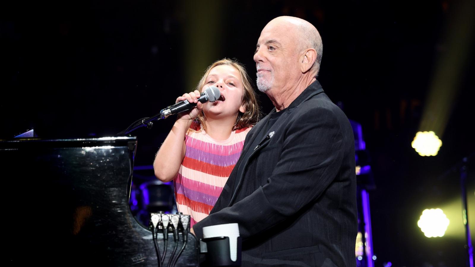 PHOTO: Della Rose Joel and Billy Joel perform onstage during the last show of his residency at Madison Square Garden on July 25, 2024 in New York City.