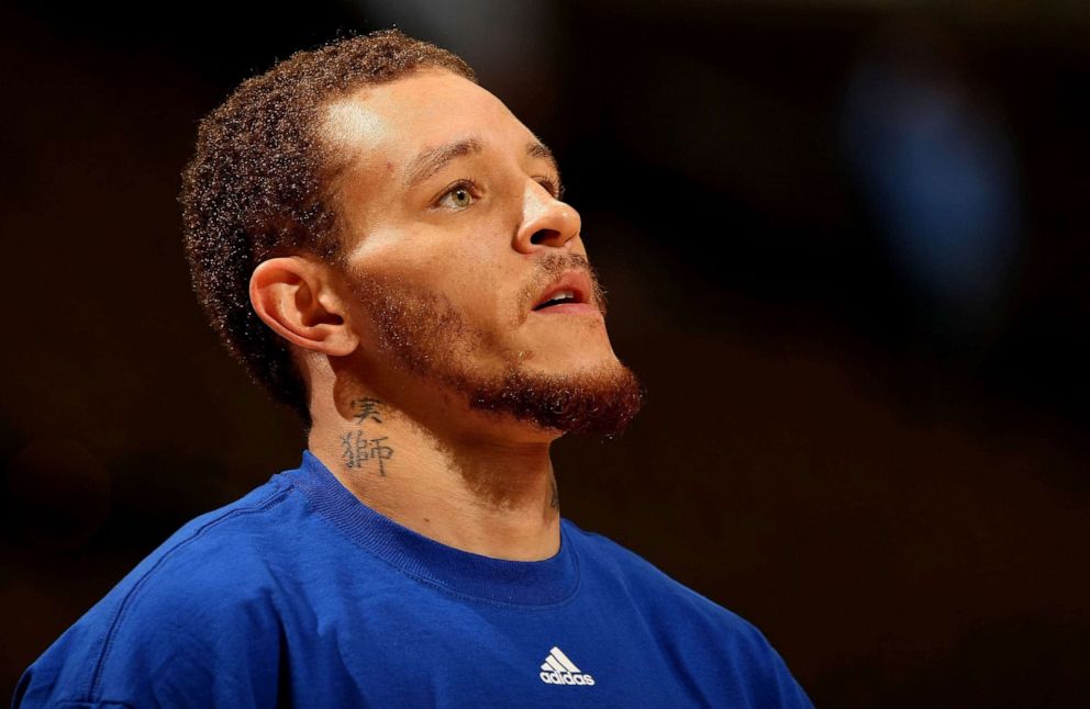 PHOTO: Delonte West of the Cleveland Cavaliers looks on during warm ups prior to a game in Denver, Jan. 8, 2010.