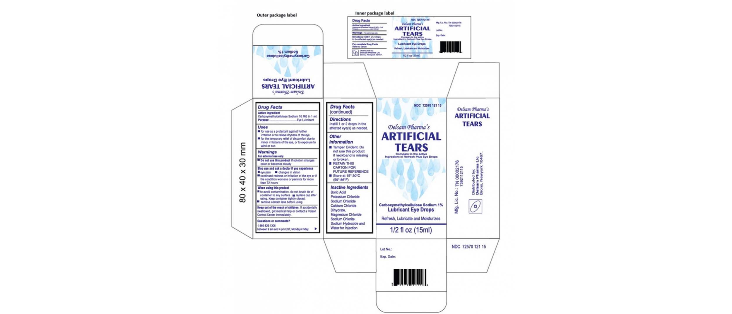 PHOTO: Global Pharma Healthcare is voluntarily recalling Artificial Tears Lubricant Eye Drops, distributed by EzriCare and Delsam Pharma, due to possible contamination.