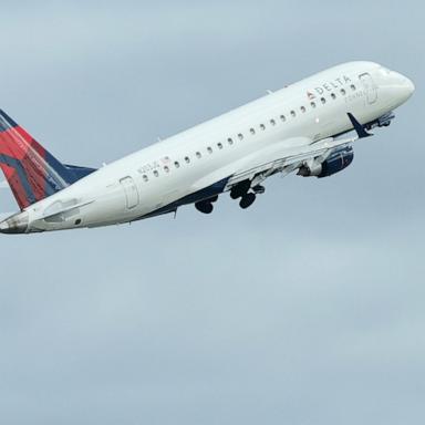 PHOTO: A Delta airplane takes off from LaGuardia Airport on October 28, 2025 in New York City.