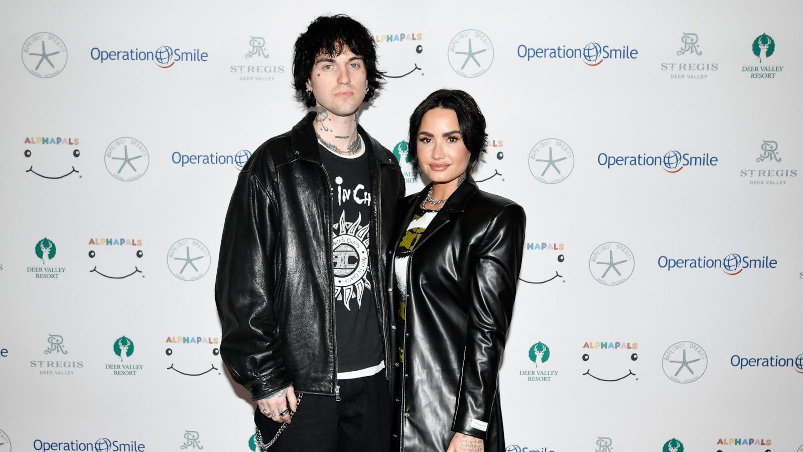 PHOTO: Demi Lovato and Jutes attend Operation Smile's 11th annual Celebrity Ski & Smile Challenge presented by Alphapals, Barefoot Dreams and the St. Regis Deer Valley, April 1, 2023, in Park City, Utah.