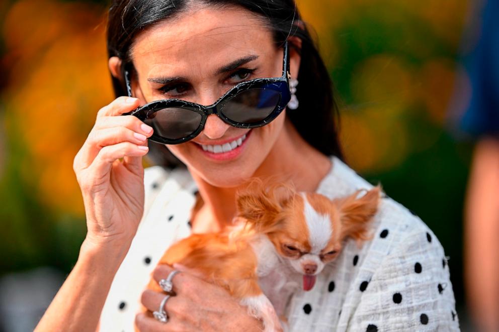 PHOTO: Demi Moore attends the "The Substance" Photocall at the 77th annual Cannes Film Festival, May 20, 2024, in Cannes, France. 