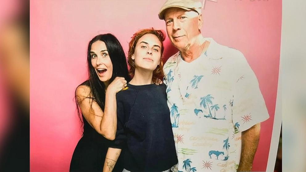 PHOTO: Demi Moore, Tallulah Willis and Bruce Willis in an undated photo shared to Moore's Instagram on Feb. 3, 2025.