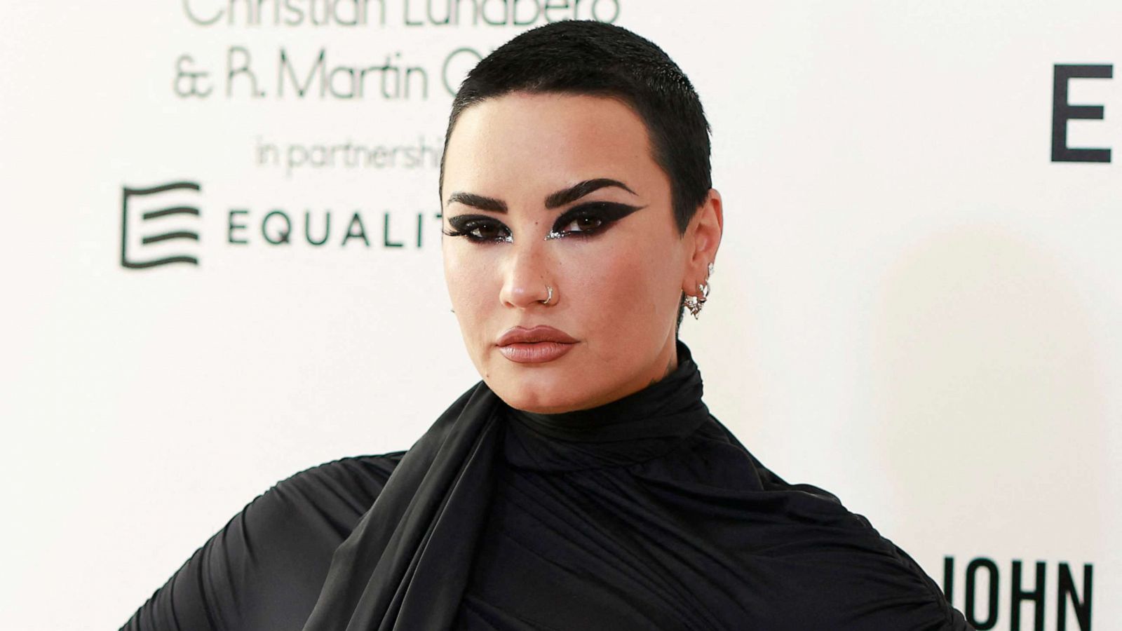 PHOTO: Singer Demi Lovato attends the 30th annual Elton John AIDS Foundation 94th Oscars Viewing Party in Los Angeles, March 27, 2022.