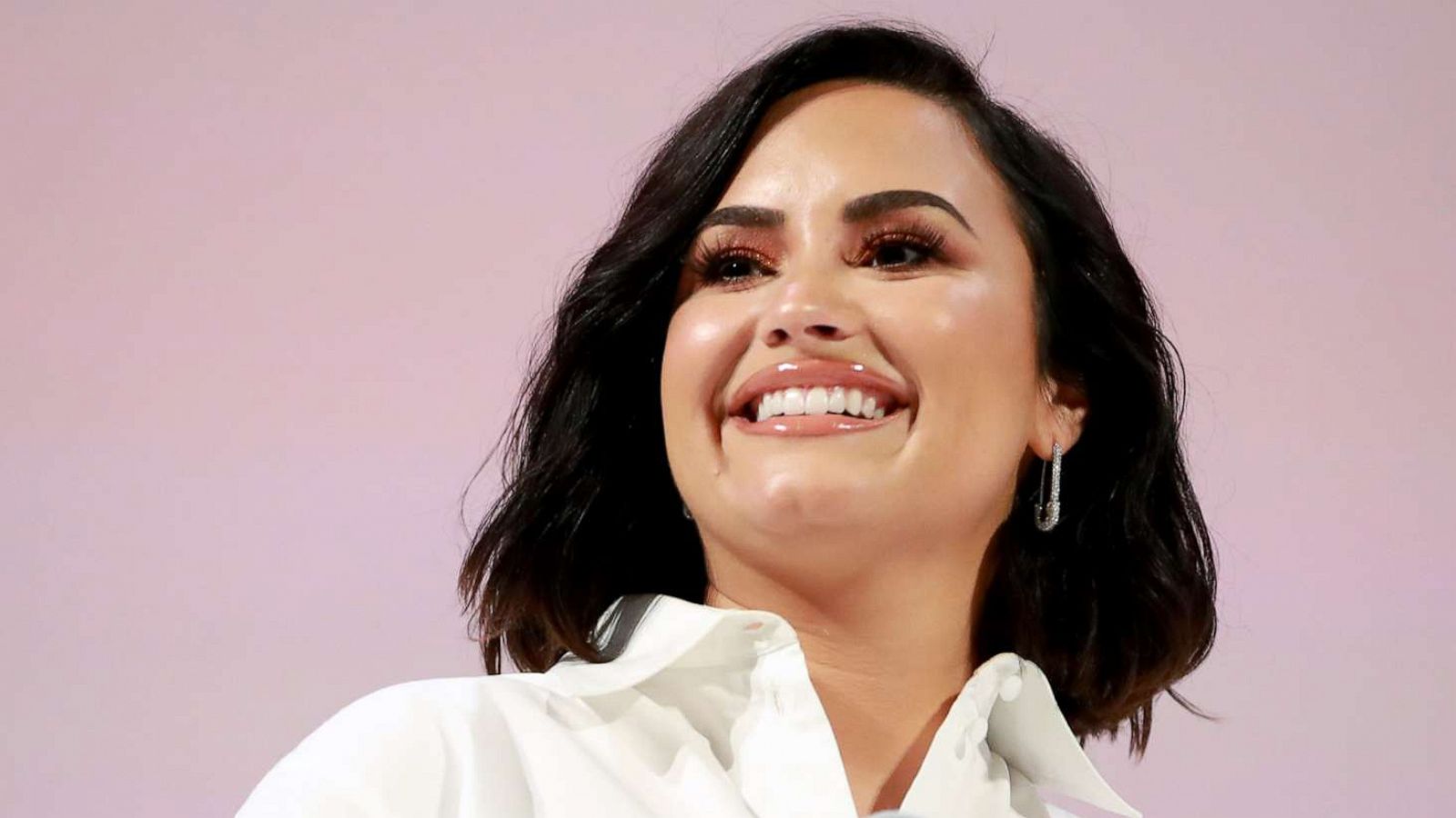 PHOTO: Demi Lovato speaks at an event on Nov. 2, 2019 in Los Angeles.