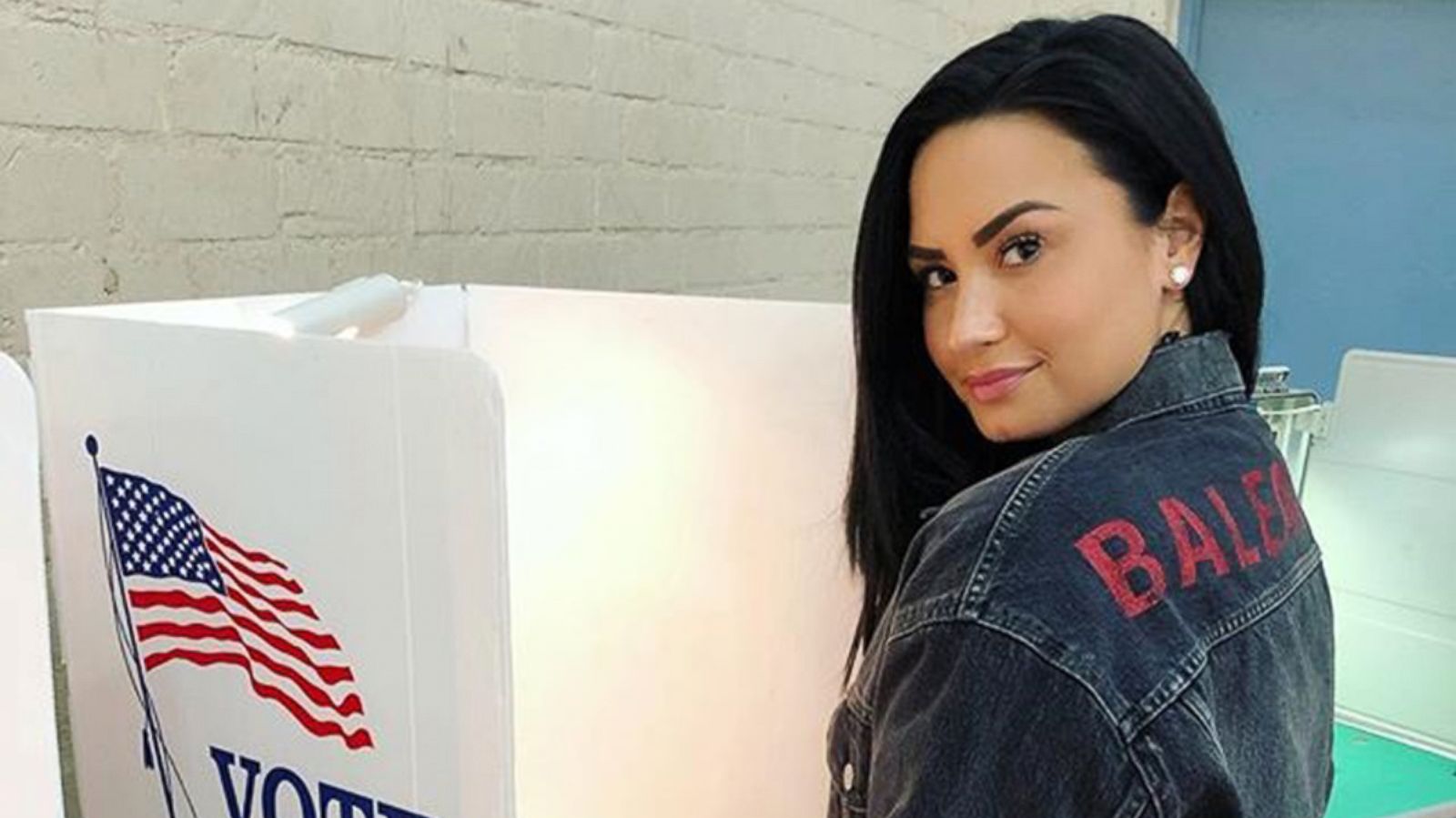 PHOTO: Demi Lovato is pictured at a voting booth in a photo posted to her Instagram account on Nov. 6, 2018 with the text, "I am so grateful to be home in time to vote! One vote can make a difference, so make sure your voice is heard!."