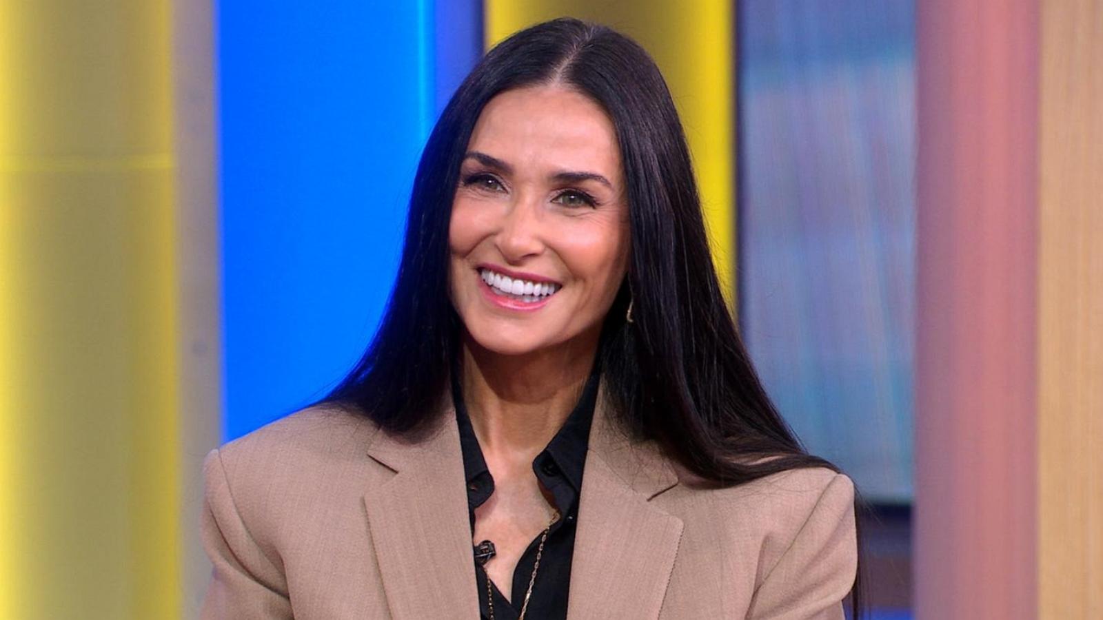 PHOTO: Demi Moore appears on "Good Morning America," Jan. 31, 2024.