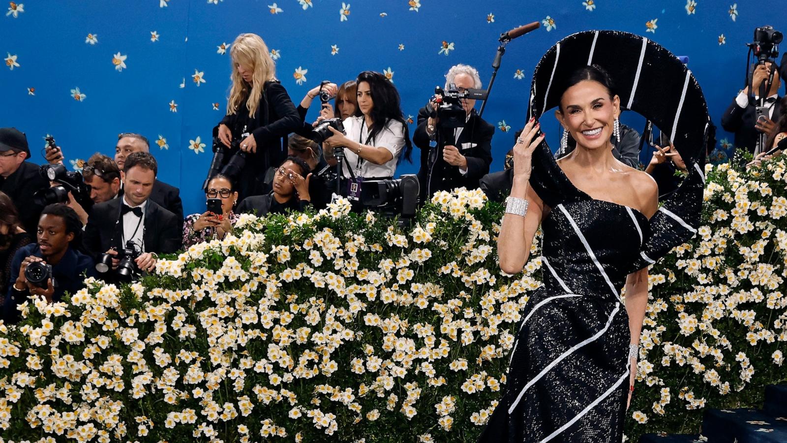 PHOTO: Demi Moore attends "Superfine: Tailoring Black Style", the 2025 Costume Institute Benefit, at Metropolitan Museum of Art on May 05, 2025 in New York City.