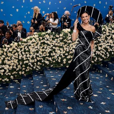 PHOTO: Demi Moore attends "Superfine: Tailoring Black Style", the 2025 Costume Institute Benefit, at Metropolitan Museum of Art on May 05, 2025 in New York City.