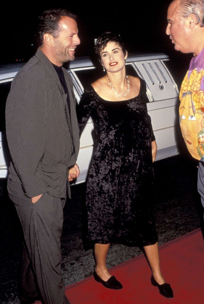 PHOTO: Bruce Willis and Demi Moore attend a premeire in Los Angeles, May 20, 1991.
