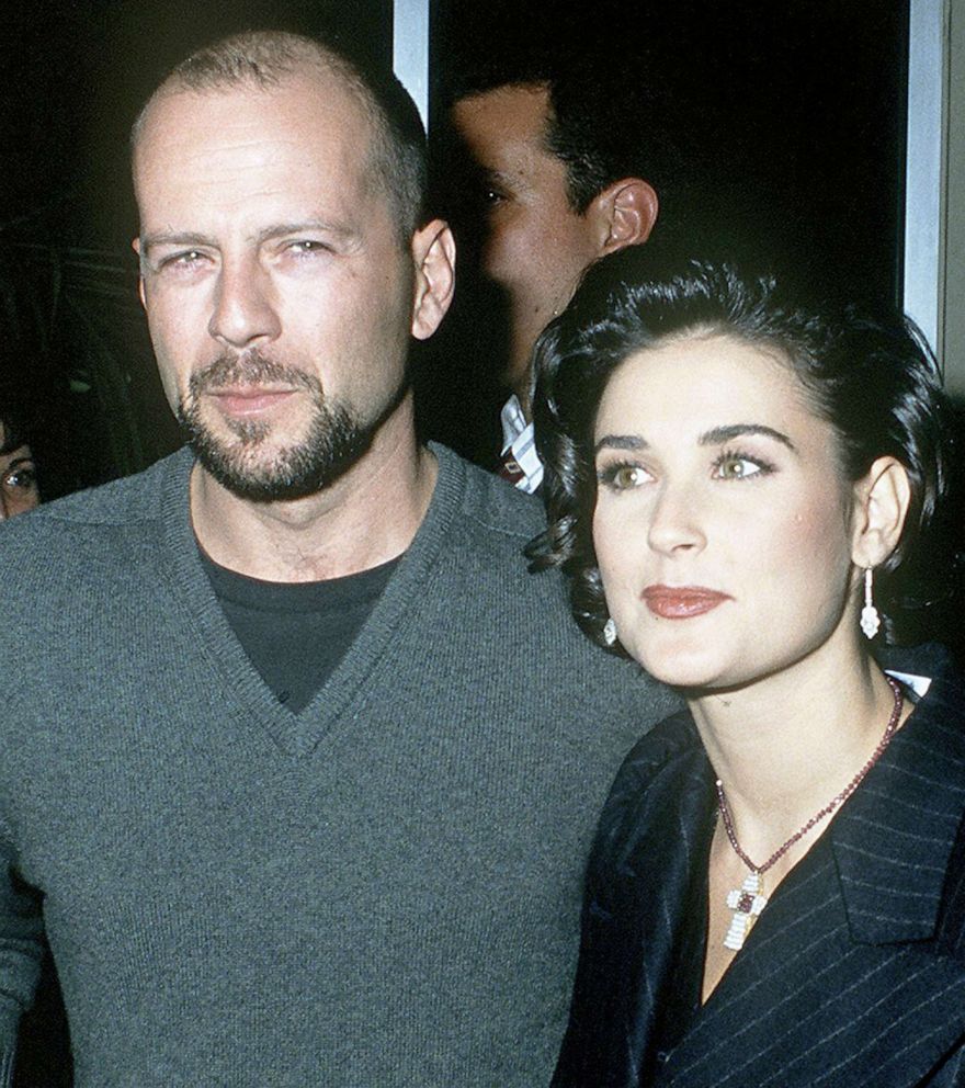 PHOTO: Actors Bruce Willis and Demi Moore attend a movie premiere at Mann Village Theatre in Westwood, Calif., Dec. 9, 1992.