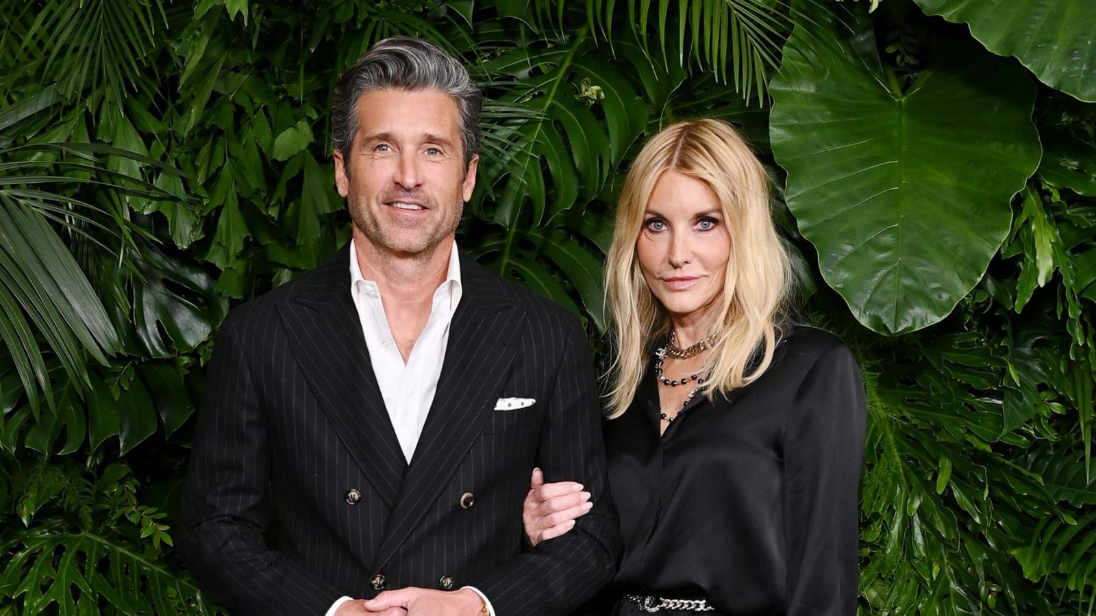 PHOTO: Patrick Dempsey and Jillian Fink attend the CHANEL and Charles Finch Annual Pre-Oscar Dinner at The Polo Lounge at The Beverly Hills Hotel, March 9, 2024, in Beverly Hills.