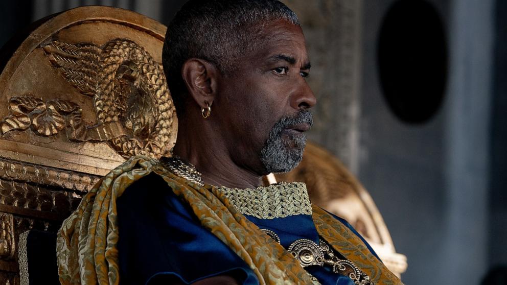 PHOTO: Denzel Washington plays Macrinus in "Gladiator II" from Paramount Pictures. 